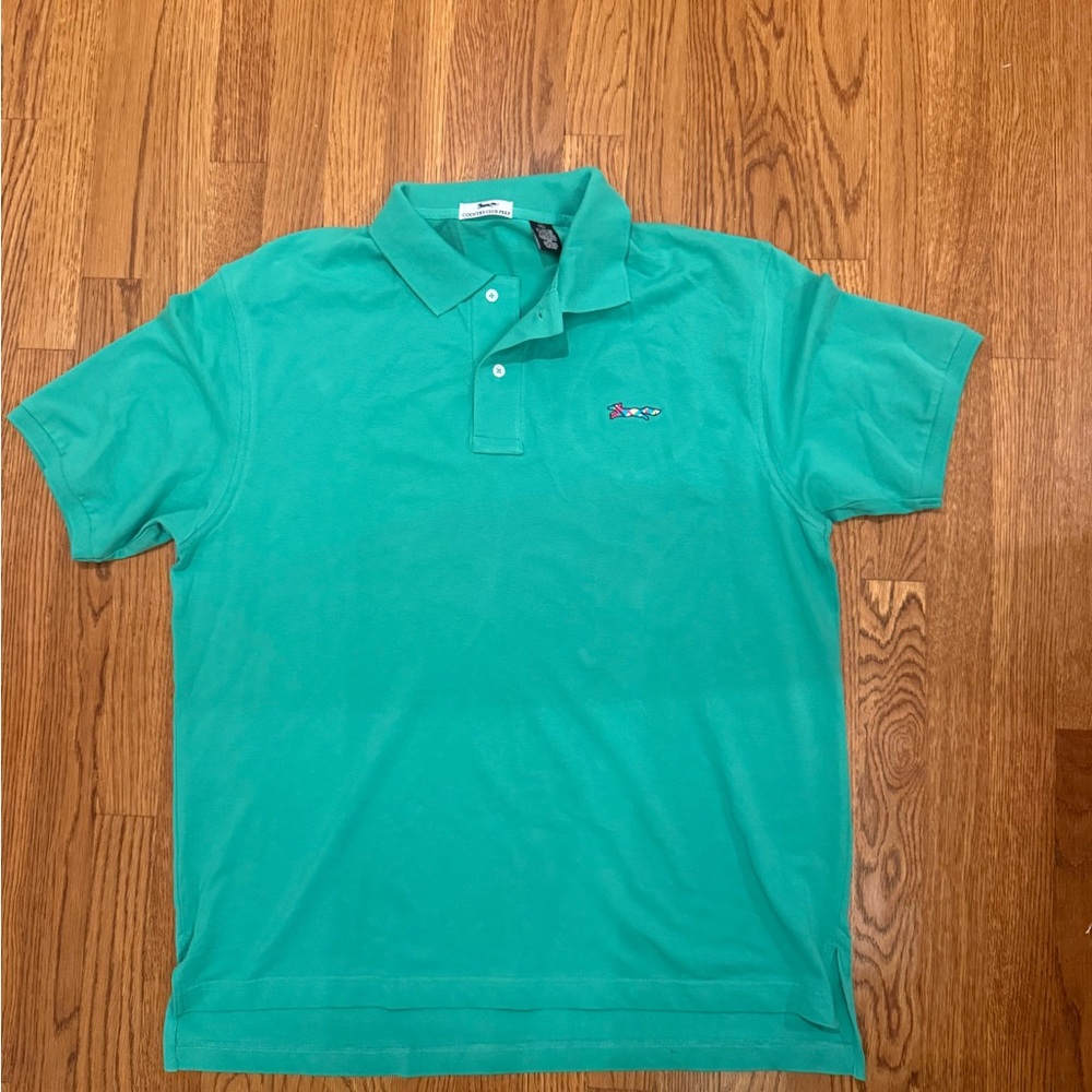 Men's Green Polo Shirt; Country Club Prep